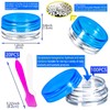MotBach 100 Pcs 3g Empty Plastic Containers with Lids,Tiny Makeup