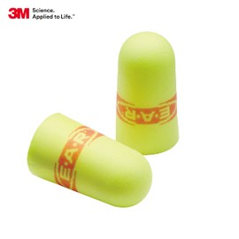 3M 3M Ear Plugs, 500 Pair/Refill Bottle for One Touch Dispenser, E-A-Rsoft SuperFit 391-1254, Uncorded, Disposable, Foam, NRR 33, Drilling, Grinding, Machining, Sawing, Sanding, Welding, Yellow/Red