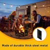 Doublehorse Fire Pit Ring, Portable Steel Fire Ring for Camping