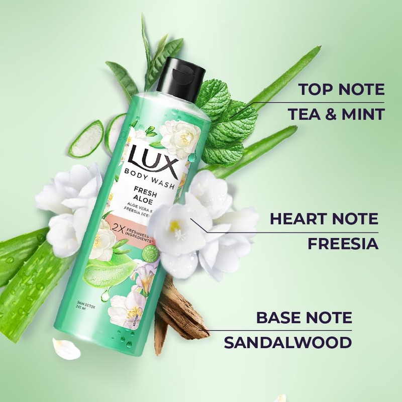 Lux Freesia Scent & Aloe Vera Bodywash - 245 ml/8.28