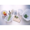 Inomata-k Feeling Square Washtub, 35 cm Width, Pearl White