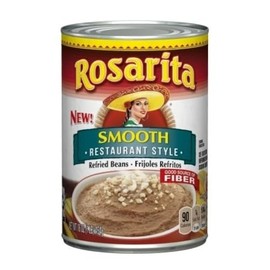 Smooth Restaurant-Style Refried Beans - 16oz (Pack of 6)