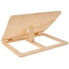 Rayher Adjustable Wooden Book Stand for School and Office, Foldable
