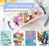 Exquilnova 2PCS 3 Tier Clear Pencil Case,Stackable Pencil Box with