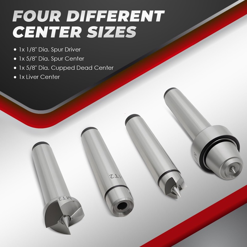 Nakkaa 4pcs Drive Spur Cup Kit Arbor Woodworking,MT2 Wood Lathe