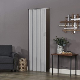 LTL Home Products HSP3680DG Oakmont Interior Accordion Folding Door, 36" x 80", Dove Grey