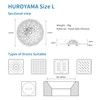 HUROYAMA Hair Catcher, Clogged drains, Messy Cleaning, Soft Silicone, Tool-Free