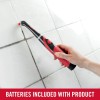 Rubbermaid Reveal Power Scrubber Red Gray Handheld Cleaning Tool Battery