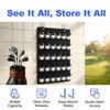 Golf Ball Holder Display for Wall, Hanging Organizer Set with