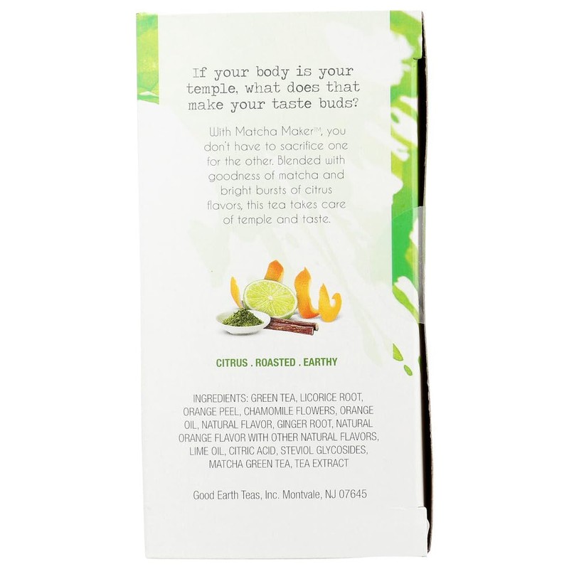 Good Earth Sweet & Spicy Matcha Flavored Green Tea 18