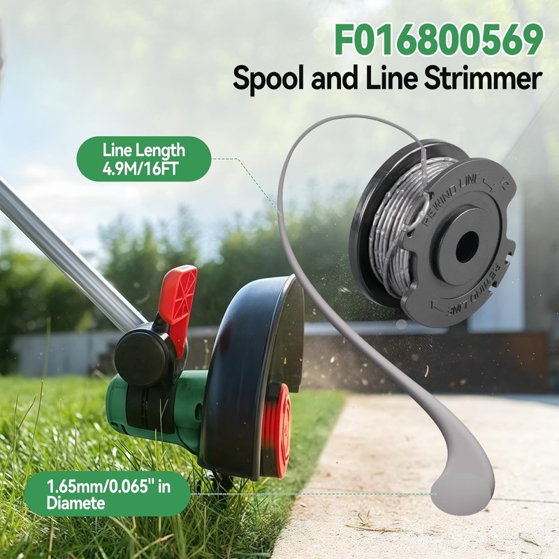 JOJOCY F016800569 Strimmer Spool Replacement for Bosch ART 23SL 26SL