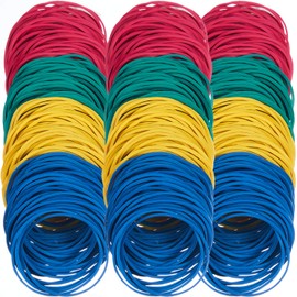 AMUU Rubber Band Spring Band Color #16 Rubber Bands, Approximately 500 Pieces, Inner Diameter 1.5 inches (38 mm), Folding Diameter 2.4 inches (60 mm), Hook and Bundle, Wire, Cord, Gardening,