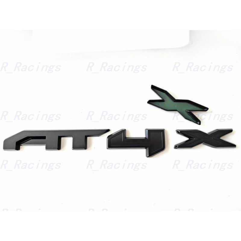 GMC 1PC Matte Black Front Grill AT4X OVERLAY Emblems 2023-2024