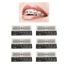 200pcs Dental Brackets Brace Highly Polished Metal Teeth Bracket Brace