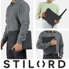 STILORD 'Wesley' Elegant Document Portfolio Black Leather Folio a4 Folder