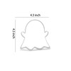 Keewah Ghost Cookie Cutter, 4.5”, Stainless Steel