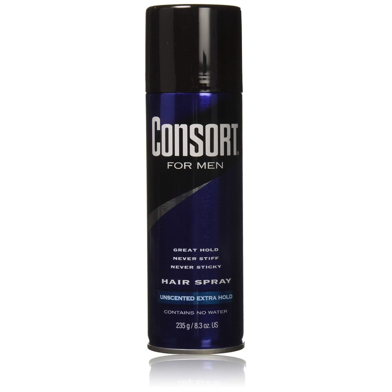 Consort For Men Hair Spray Unscented Extra Hold 8.30 oz