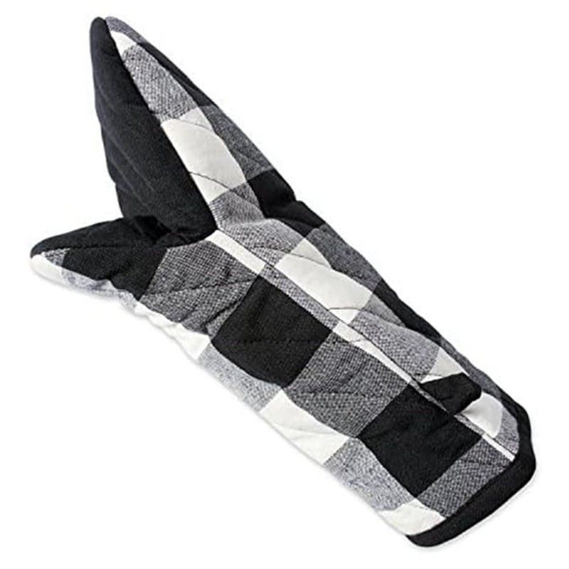 Daowwui -Check Classic Farmhouse Kitchen Set Insulation Pad Oven Mitt