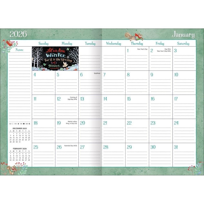 Lang Companies, Simple Inspirations 2026 Planner, 8.5'' X 12'', 12-Month