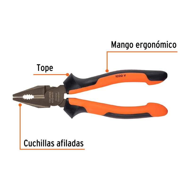 TRUPER T201-7X Lineman's Pliers 7" (18cm)