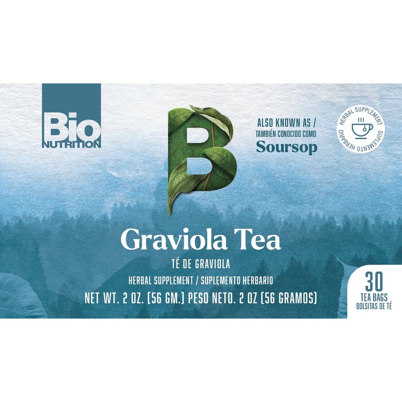 BIO NUTRITION INC. Graviola Tea 30 Bag, 0.02 Pound