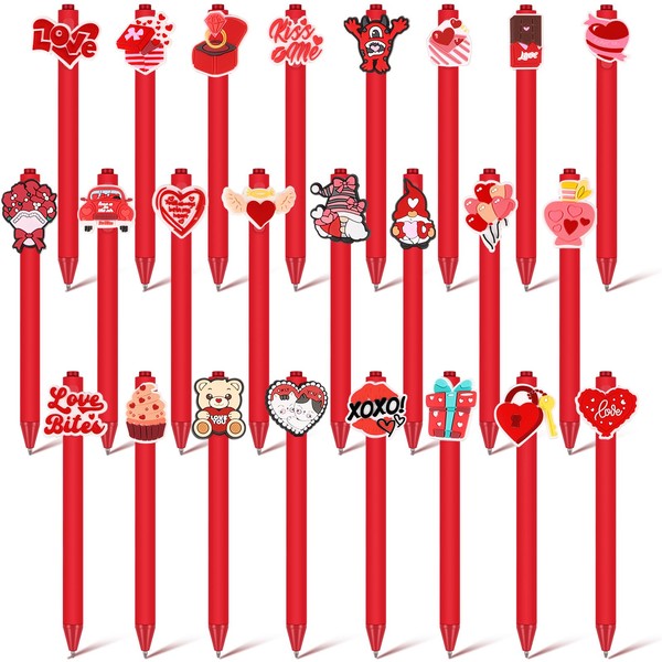 Engrowtic 24 Pcs Valentine's Day Pen Valentine Stationery Gift Set