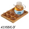 KEISSCO Teapot Warmer, Ceramic Teapot Heater with Cork Cushion Coffee