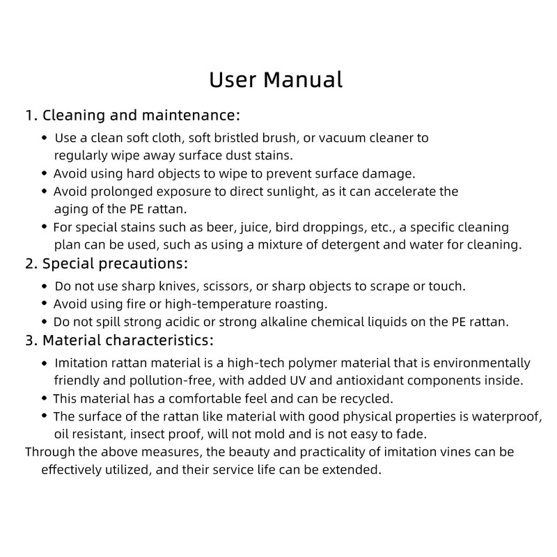 RNY 200ft Black Poly Rattan Knot Repair Rattan Chair Table