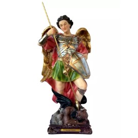 Miguel Arcangel 12 " San Miguel Arcángel Protector De La Iglesia  Resin Figure