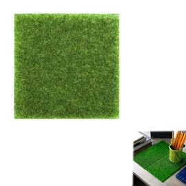 CZNBZIU 1 Piece Artificial Grass Mat, Artificial Grass, Realistic Garden Lawn, Artificial Garden Lawn Mats, Micro Turf, Lawn Carpet for Miniature Garden Ornaments, Dollhouse Decoration
