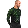 Hayabusa Metaru Long Sleeve Jiu Jitsu Rashguard - Green, Small