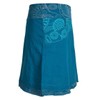 Vishes Alternative Clothing Short Layered-Look Cotton Skirt, Printed, Wide Waistband