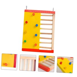 BESPORTBLE Rainbow Wooden Ladder for Hamster Pet Climbing Toy Pet Playpen Foraging Toy