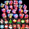 Dealot 50 Pack Light Up Rings Christmas Party Favors for