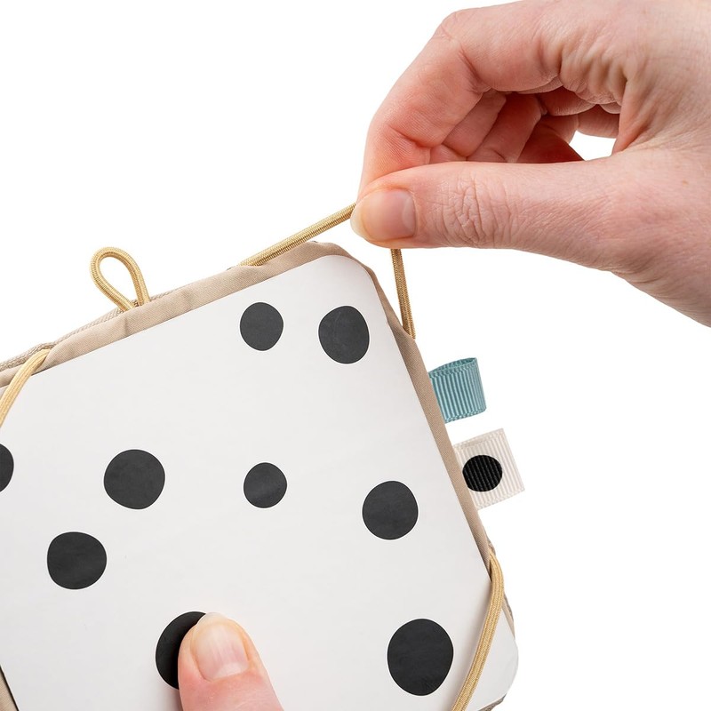 Done by Deer Baby Contrast Card Holder Deer Friends Sand