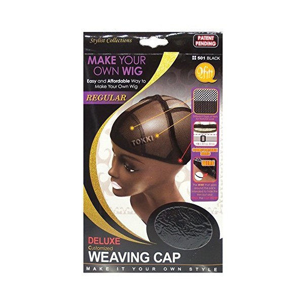 Qfitt Make Your Own Wig Deluxe Weaving Cap #501 Black