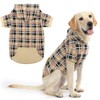 EXPAWLORER Plaid Dog Hoodie - British Style Plaid Pet Sweaters