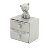 Tooth Box Metal Cute BearShape Storage Case with 2 Drawers