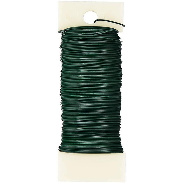 Florist Wire, Green Floral Wire Wreath Making Supplies Halloween Xmas, Floristry Wires Craft Supplies, Christmas Supplies for Wreaths Garland, Flower Arranging Accessories, Wreath Making Kit