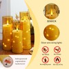Flameless Candles,with Embedded Star String, Battery Operated Candles Flickering LED