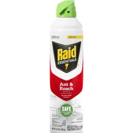 Raid Essentials Ant and Roach Killer Aerosol Spray, Child and Pet Safe, Kills Insects Quickly, for Indoor Use, 10 oz