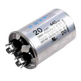 HQRP 20uF 370-440V Condensador de funcionamiento de CA Motor eléctrico de arranque HVAC Bomba compresor 20MFD CBB65 370V 370VAC 440VAC UL Listed