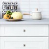 NEWzone 4 Pack White Cabinet Knobs, Highland Cow Decorative Kitchen