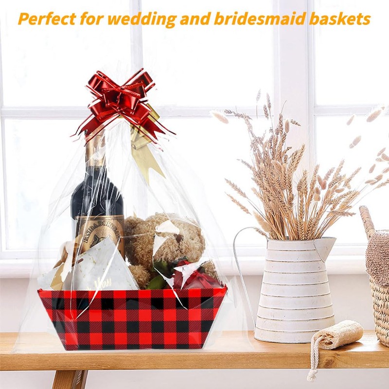 RoxNvm Hamper Baskets for Gifts Empty, 4 Gift Basket Hamper