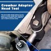 GOLD DEER Pry Bar Wrench Adaptor Head Crowbar Adapter Head