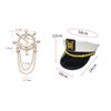 Captain Costume Accessories Captain Hat Sunglasses Rowing Brooch Sailor Hat
