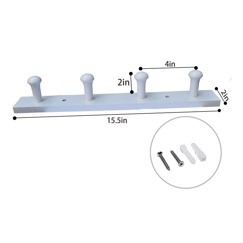Tmflove Wall-Mounted Hook Coat and Hat Rack | Decorative Household