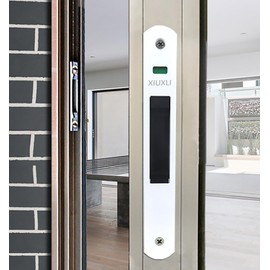 Hook Lock for Sliding Door, Single Sided Closure, Movable Window Door Hook Lock, Sliding Door Window Hook Lock for Mobile Doors, Windows, Sliding Glass Doors, White