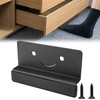 zxbaers Cabinet Foot Pull with Adhesive and Screws, Foot Pull