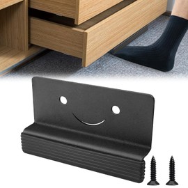 zxbaers Cabinet Foot Pull with Adhesive and Screws, Foot Pull for Trash Cabinet Drawer, Handless Handle for Cabinet, Comfortable for Barefoot Use